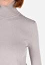 thumb-Afficher les détails de Pull Gris Slim Fit Manches Longues  Femme