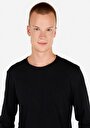 thumb-Afficher les détails de T-shirt À Manches Longues Noir Regular Fit  Homme
