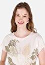 thumb-Afficher les détails de T-shirt À Manches Courtes Ecru   Femme