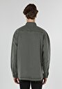thumb-Afficher les détails de Shırt À Manches Longues Bleu Oversize Fit   Homme