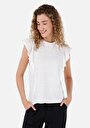 thumb-Afficher les détails de T-shirt À Manches Courtes Blanc Regular Fit Jakarli Femme