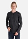 thumb-Afficher les détails de T-shirt À Manches Longues Anthracite Slim Fit  Homme