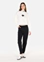thumb-Afficher les détails de Pantalon De Survêtement Noir Regular Fit Femme