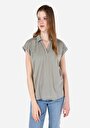 thumb-Afficher les détails de T-shirt À Manches Courtes Vert Regular Fit  Femme