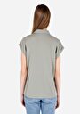 thumb-Afficher les détails de T-shirt À Manches Courtes Vert Regular Fit  Femme