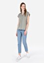 thumb-Afficher les détails de T-shirt À Manches Courtes Vert Regular Fit  Femme
