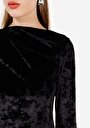 thumb-Afficher les détails de T-shirt À Manches Longues Noir Slim Fit  Femme