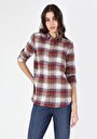 thumb-Afficher les détails de Chemise À Manches Longues Bordeaux Regular Fit   Femme
