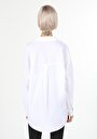 thumb-Afficher les détails de Chemisier À Manches Longues Blanc Relaxed Fit Femme