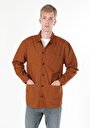 thumb-Afficher les détails de Chemise À Manches Longues Marron    Homme