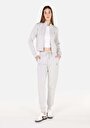thumb-Afficher les détails de Pantalon De Survêtement Gris Regular Fit Femme
