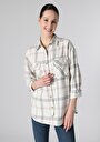 thumb-Afficher les détails de Chemise À Manches Longues Beige Regular Fit   Femme