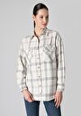 thumb-Afficher les détails de Chemise À Manches Longues Beige Regular Fit   Femme