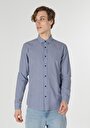 thumb-Afficher les détails de Chemise À Manches Longues Bleu Slim Fit   Homme