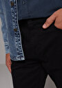 thumb-Afficher les détails de Pantalon Noir Straight Leg Low Rise En Chino Straight Fit Homme