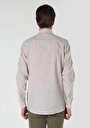 thumb-Afficher les détails de Chemise À Manches Longues Beige Regular Fit Droit Popeline Homme