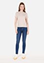 thumb-Afficher les détails de T-shirt À Manches Courtes Beige Regular Fit Droit Femme