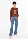 thumb-Afficher les détails de Pull-over Marron Regular Fit  Femme
