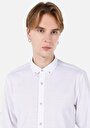 thumb-Afficher les détails de Chemise À Manches Longues Blanc Regular Fit Droit Popeline Homme