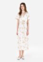 thumb-Afficher les détails de Robe Ecru Regular Fit    Femme