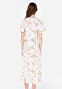 thumb-Afficher les détails de Robe Ecru Regular Fit    Femme