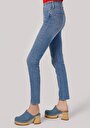 thumb-Afficher les détails de 703 Carla Pantalon  Straight Leg  En  Slim Fit Femme