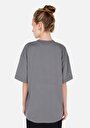 thumb-Afficher les détails de T-shirt À Manches Courtes Gris Comfort Fit Imprimé Femme