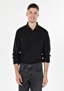 thumb-Afficher les détails de Chemise À Manches Longues Noir    Homme