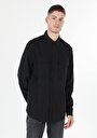 thumb-Afficher les détails de Chemise À Manches Longues Noir    Homme