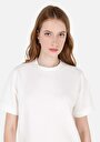 thumb-Afficher les détails de T-shirt À Manches Courtes Blanc Regular Fit Droit Femme