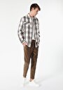 thumb-Afficher les détails de Pantalon Marron Düz Paça  En  Regular Fit Homme