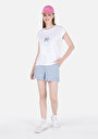 thumb-Afficher les détails de T-shirt À Manches Courtes Blanc Regular Fit Imprimé Femme