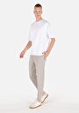 thumb-Afficher les détails de Pantalon De Survêtement Blanc Slim Fit Homme