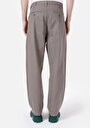 thumb-Afficher les détails de Pantalon  Düz Paça Medium Rise En Jacquard Wıde Fit Homme