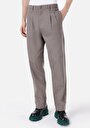thumb-Afficher les détails de Pantalon  Düz Paça Medium Rise En Jacquard Wıde Fit Homme
