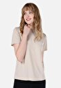 thumb-Afficher les détails de T-shirt À Manches Courtes Marron Regular Fit  Femme