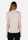 thumb-Afficher les détails de T-shirt À Manches Courtes Marron Regular Fit  Femme