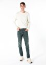 thumb-Afficher les détails de 044 Karl Pantalon Vert Straight Leg  En  Straight Fit Homme