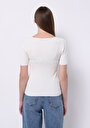 thumb-Afficher les détails de Chemise À Manches Longues Blanc Regular Fit Plaid Uni Femme