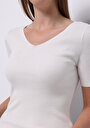 thumb-Afficher les détails de Chemise À Manches Longues Blanc Regular Fit Plaid Uni Femme