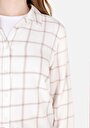 thumb-Afficher les détails de Chemise À Manches Longues Blanc Regular Fit Plaid Uni Femme