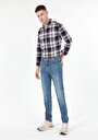 thumb-Afficher les détails de Chemise À Manches Longues Violet Slim Fit   Homme