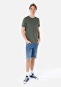 thumb-Afficher les détails de T-shirt À Manches Courtes Kaki Regular Fit  Homme