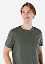 thumb-Afficher les détails de T-shirt À Manches Courtes Kaki Regular Fit  Homme