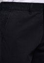 thumb-Afficher les détails de Pantalon Marine Straight Leg Medium Rise En Gabardine Slim Fit Homme