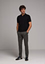 thumb-Afficher les détails de Pantalon Vert Straight Leg Medium Rise En Gabardine Slim Fit Homme