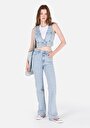 thumb-Afficher les détails de 791 Monica Pantalon Bleu   En  Regular Fit Femme