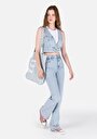 thumb-Afficher les détails de 791 Monica Pantalon Bleu   En  Regular Fit Femme