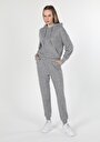 thumb-Afficher les détails de Pantalon De Survêtement Gris Regular Fit Femme