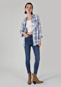 thumb-Afficher les détails de 760 Diana Pantalon Bleu   En  Skinny Fit Femme
